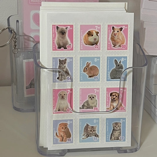 Animal Stamp Sticker Sheet