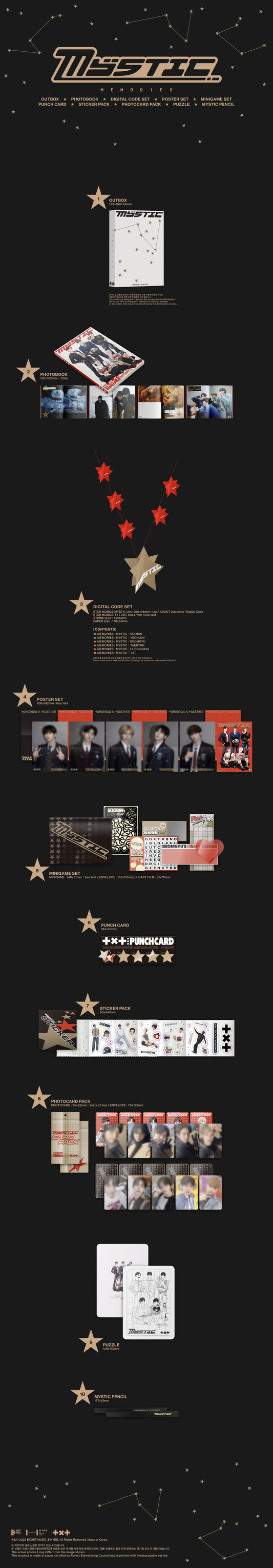 TOMORROW X TOGETHER (TXT) MEMORIES : MYSTIC