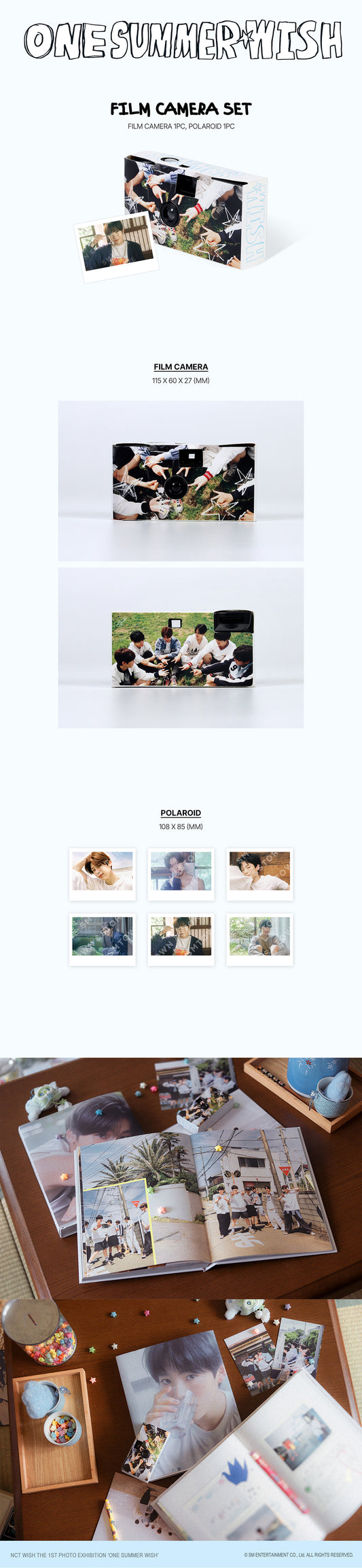 NCT WISH THE 1ST PHOTO EXHIBITION 'ONE SUMMER WISH' MD (FILM CAMERA SET)