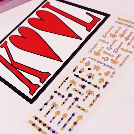 Sparkling Beads Sticker Sheet