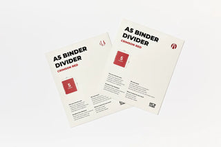 Custom A5 Binder Dividers - Red Rose