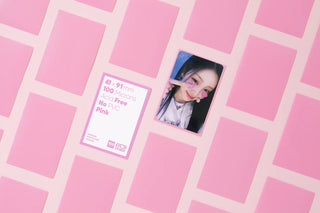 Premium Pink Photocard Sleeves, 61 x 91mm