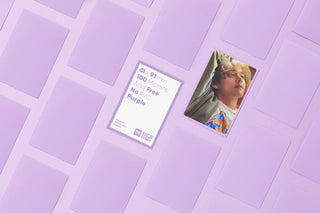 Premium Purple Photocard Sleeves, 61 x 91mm