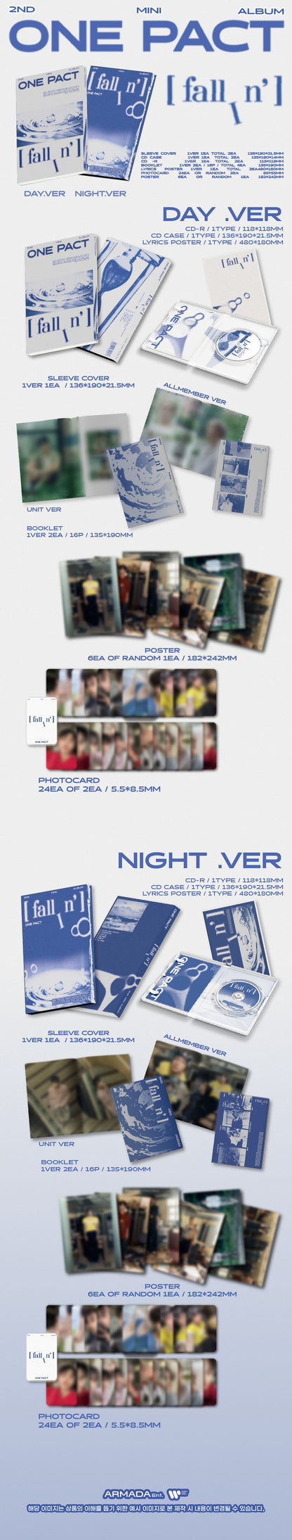 ONE PACT 2nd Mini Album [fallIn’] (DAY Ver. / NIGHT Ver.)