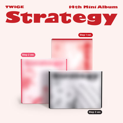 TWICE 14th Mini Album [STRATEGY] (Step 1 Ver. / Step 2 Ver. / Step 3 Ver.)