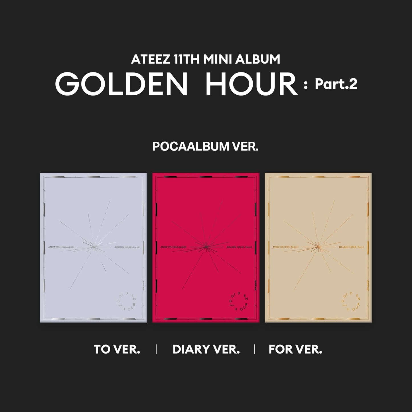 ATEEZ 11th Mini Album [GOLDEN HOUR : Part 2] (POCAALBUM Ver.)