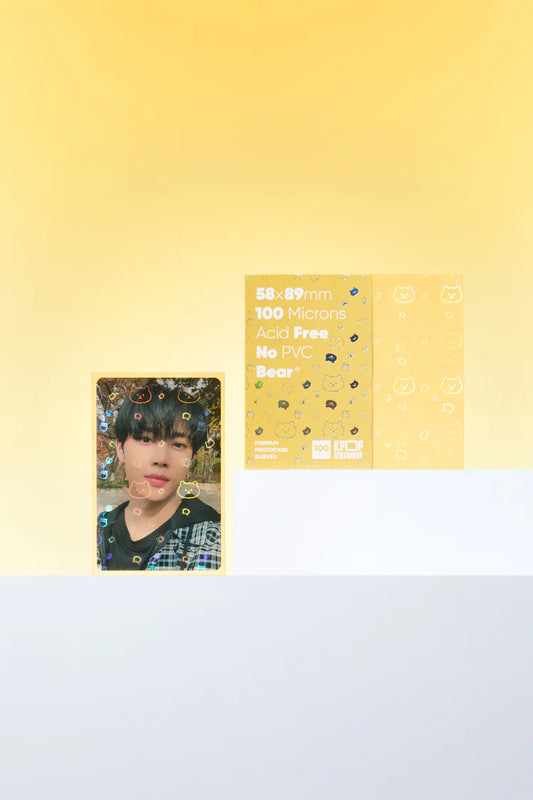 [PRE-ORDER] Holographic Bear Sleeves, 58 x 89mm