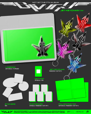[PRE-ORDER] NCT 127 7th Full Album [BLINGY] (JET Keychain Ver.)