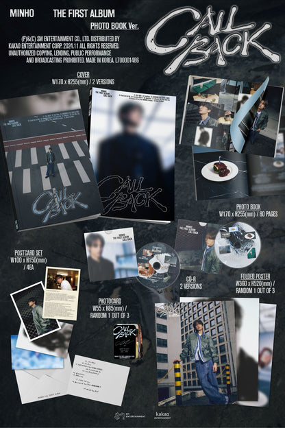 MINHO 1st Album [CALL BACK] (Photobook Ver.)