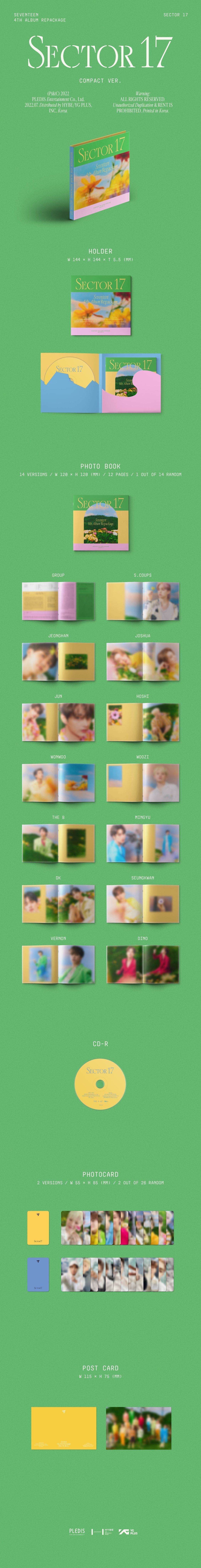 SEVENTEEN 4th Album Repackage [SECTOR 17] (COMPACT Ver.)