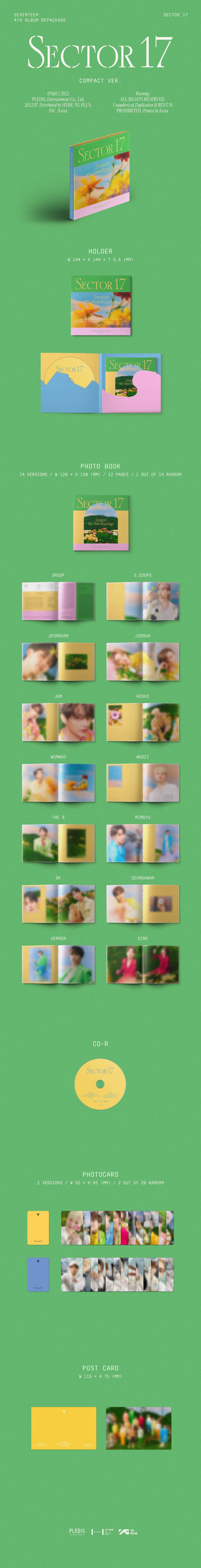 SEVENTEEN 4th Album Repackage [SECTOR 17] (COMPACT Ver.)