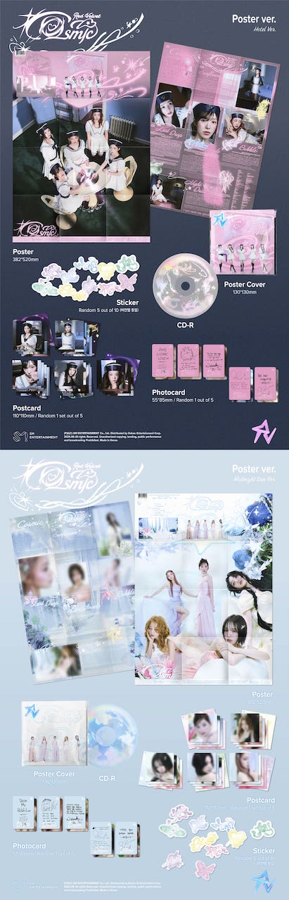 Red Velvet 7th Mini Album [Cosmic] (Poster Ver.) (Hotel Ver. / Midnight Ver.)