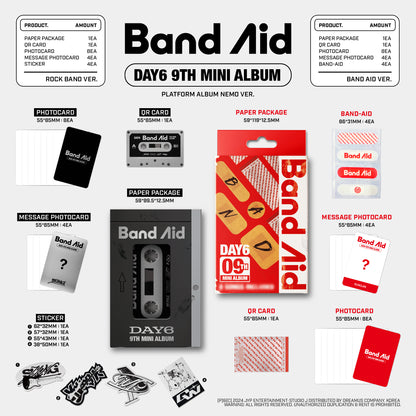 DAY6 9th Mini Album [Band Aid] (Platform Album Nemo Ver.)