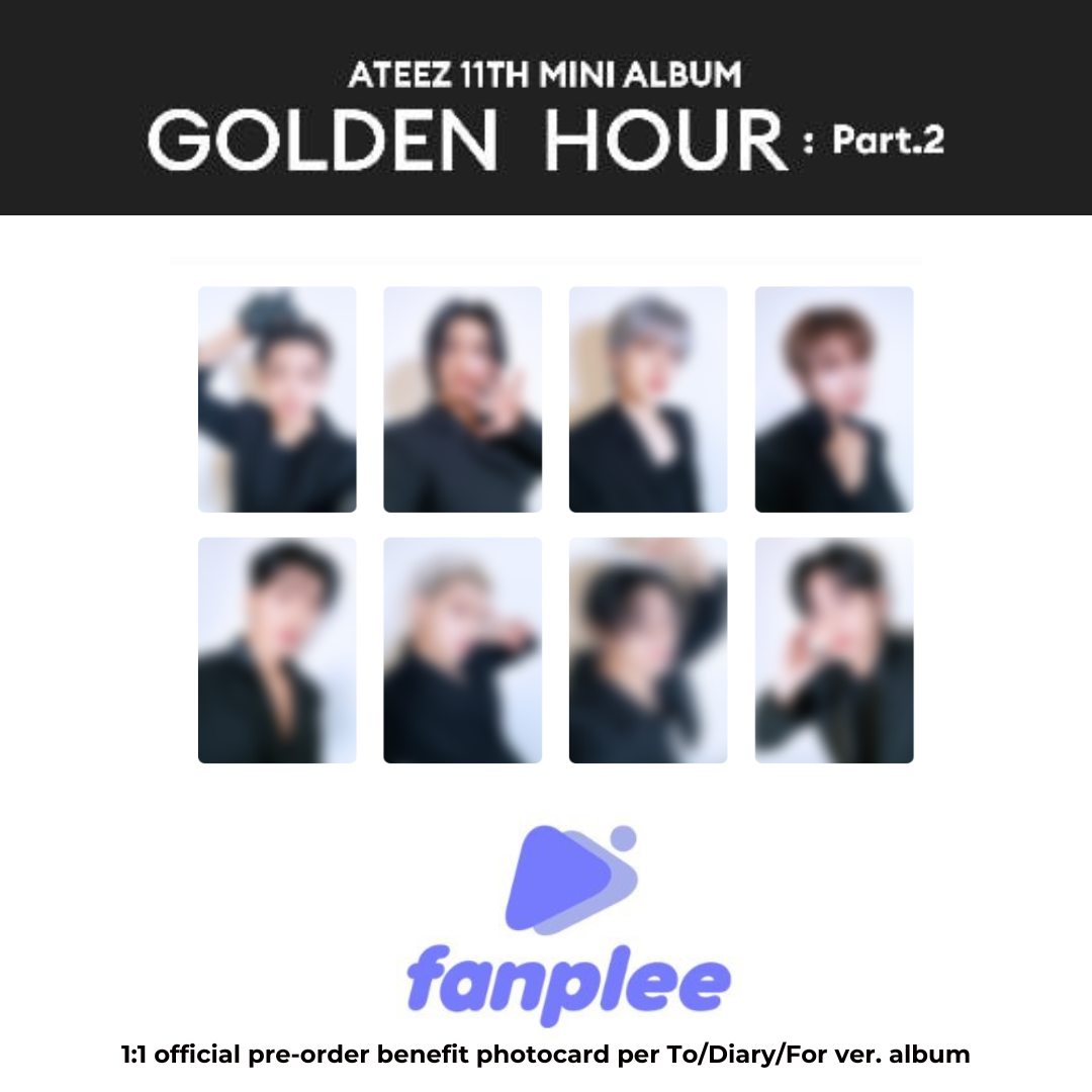 (fanplee) ATEEZ 11th Mini Album [GOLDEN HOUR : Part.2]