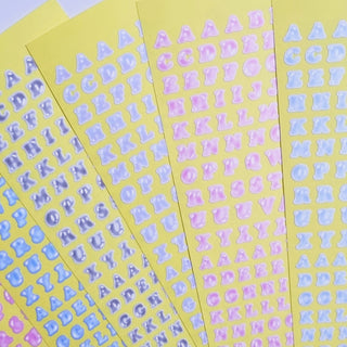 Jelly Alphabet Sticker Sheet
