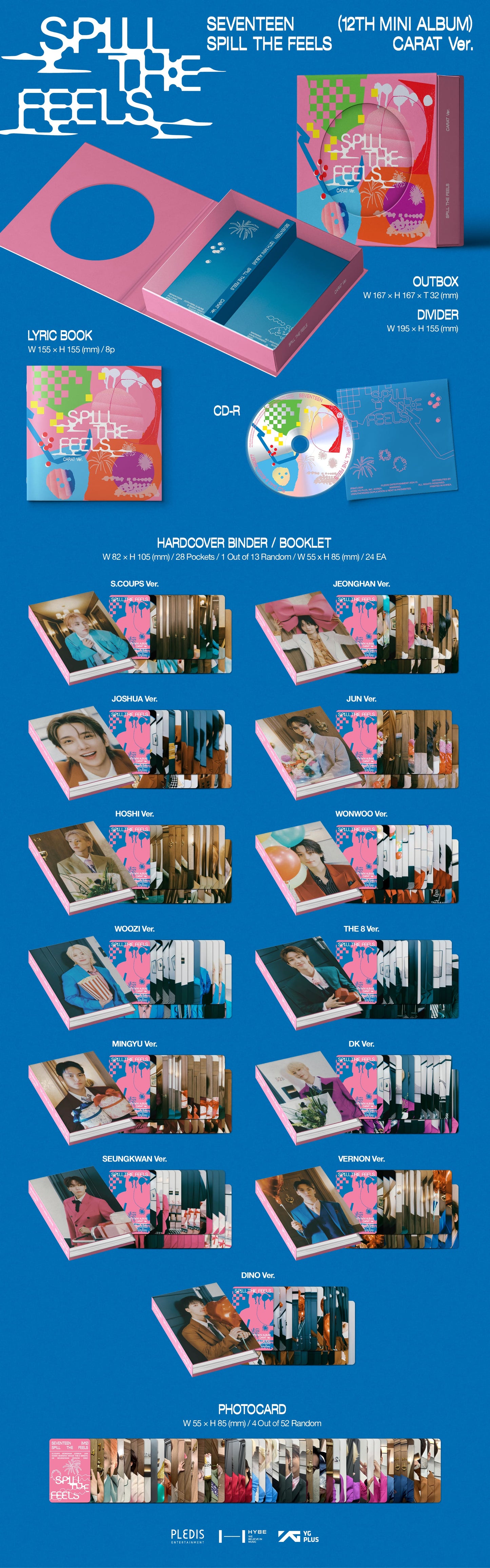 SEVENTEEN 12th Mini Album [SPILL THE FEELS] (CARAT Ver.)