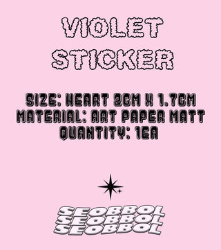 Violet Sticker Sheet