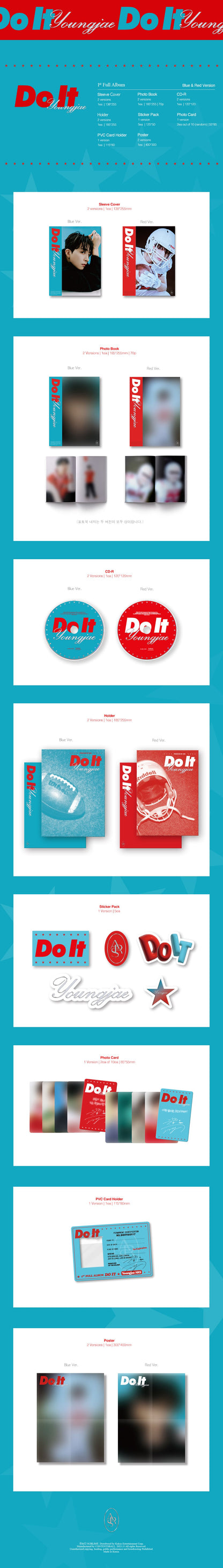 Youngjae1st Full Album [Do It] (Blue Ver. / Red Ver.)