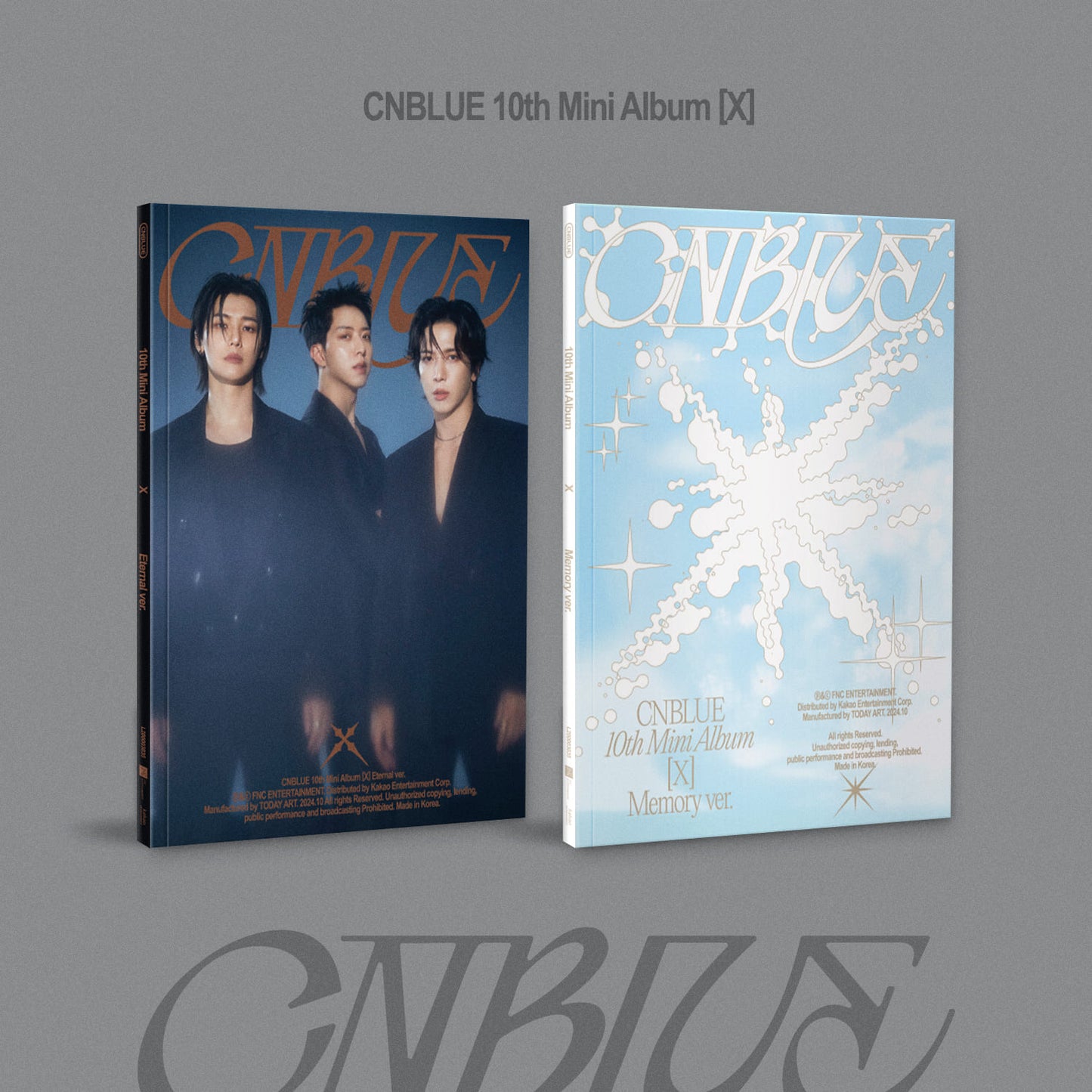 CNBLUE 10th Mini Album [X] (Eternal ver. / Memory ver.)