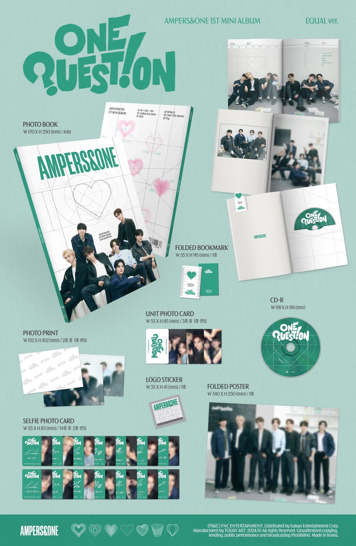 AMPERS&ONE 1st Mini Album [ONE QUESTION] (PLUS Ver. / EQUAL Ver.)