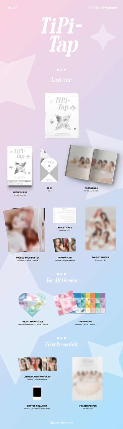 Kep1er 6th Mini Album [TIPI-TAP] (Connect N Ver. / Lost Ver. / Love & Seek Ver.)