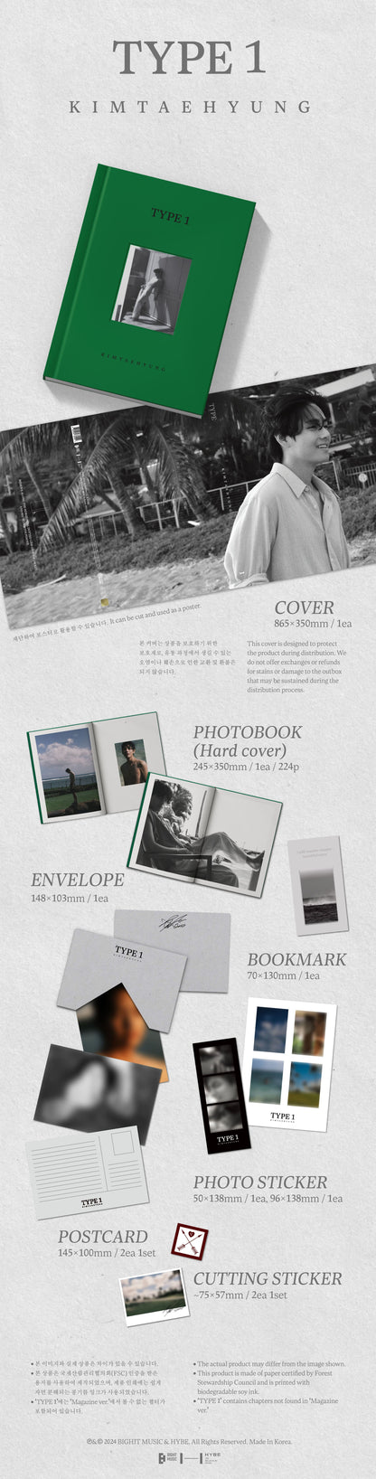 V (BTS) Photobook [TYPE 1]