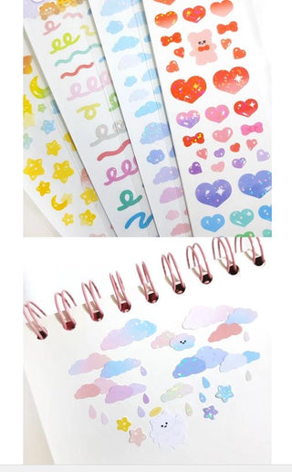 Sparkle Cloud Sticker Sheet
