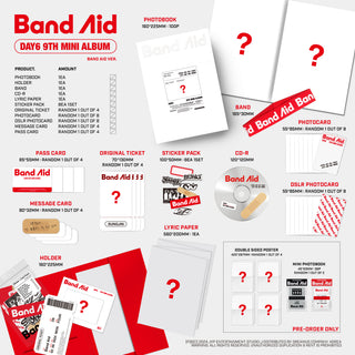 DAY6 9th Mini Album [Band Aid] (Rock Band Ver. / Band Aid Ver.)