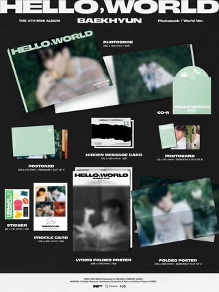BAEKHYUN (EXO) 4th Mini Album [Hello, World] (Hello Ver. / World Ver.)