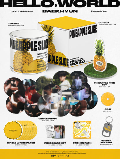 BAEKHYUN 4th Mini Album [Hello, World] (Pineapple Ver)