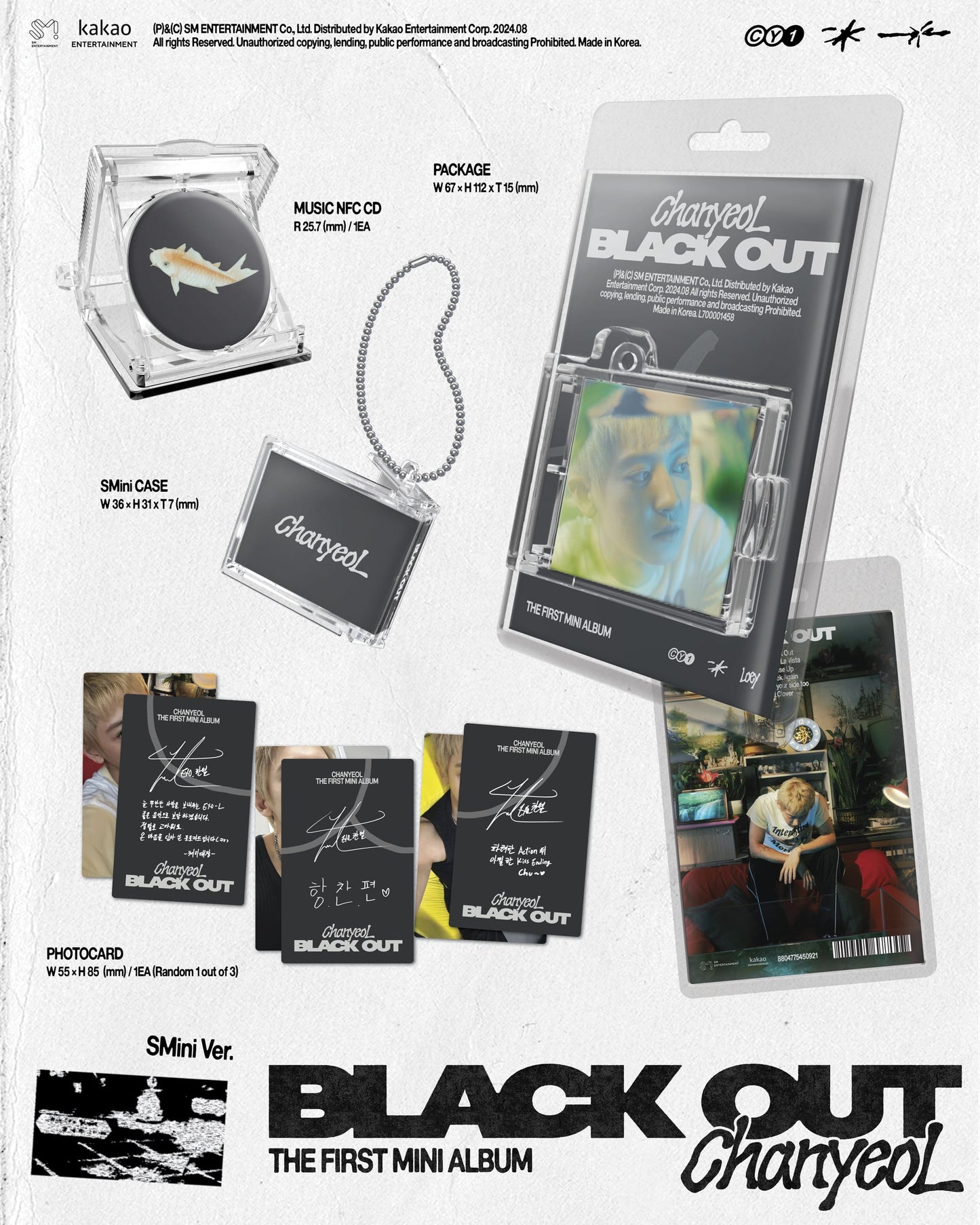 CHANYEOL 1st Mini Album [Black Out] (SMini Ver.)