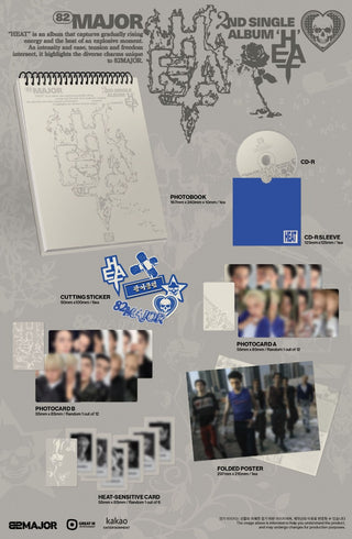 [PRE-ORDER] 82MAJOR 2nd Single Album [HEAT] (PHOTOBOOK ver.)