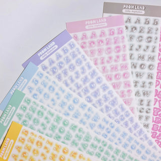 Jelly Alphabet Sticker Sheet