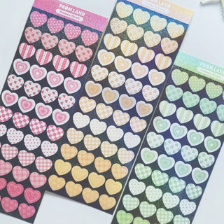 Pattern Heart Sticker Sheet