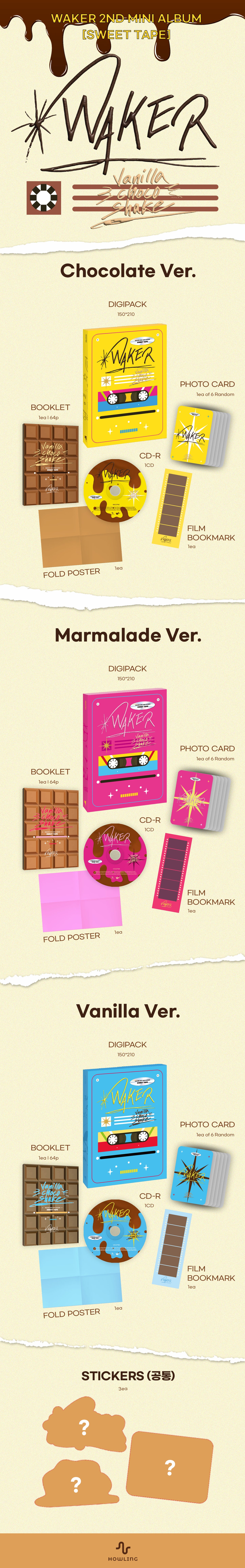 Waker 2nd Mini Album [Sweet Tape]