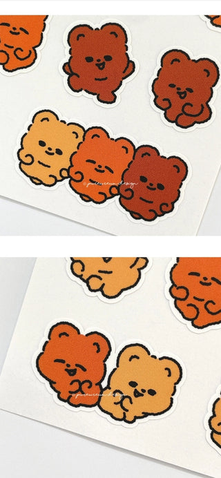 Cupid Bear Dance Dance Dance Sticker Sheet