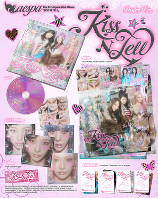 [PRE-ORDER] aespa [JP] The 1st Japan Mini Album [Kiss N Tell] (Poster Ver.)