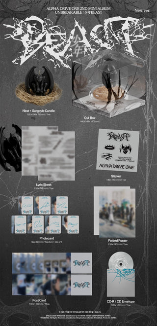 [PRE-ORDER] ALPHA DRIVE ONE 2nd Mini Album [UNBREAKABLE : 少年 BESAT] (Nest Ver.) (Limited Edition)