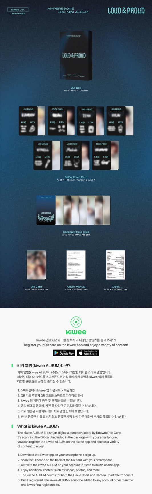 AMPERS&ONE 3rd Mini Album [LOUD & PROUD] (kiwee Ver.) (Limited Edition)