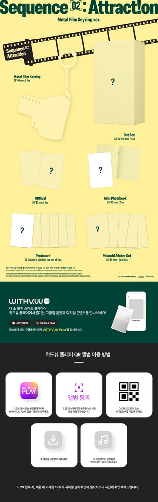 [PRE-ORDER] AND2BLE 2nd Mini Album [Sequence 02: Attraction] (Metal Film Keyring ver.)
