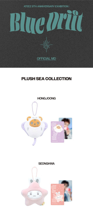 [PRE-ORDER] ATEEZ [ATEEZ 8TH ANNIVERSARY : Blue Drift] PLUSH SEA COLLECTION