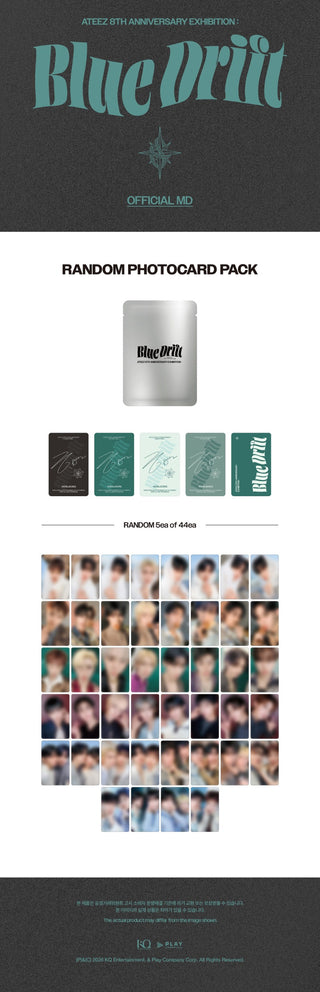 [PRE-ORDER] ATEEZ [ATEEZ 8TH ANNIVERSARY : Blue Drift] RANDOM PHOTOCARD PACK