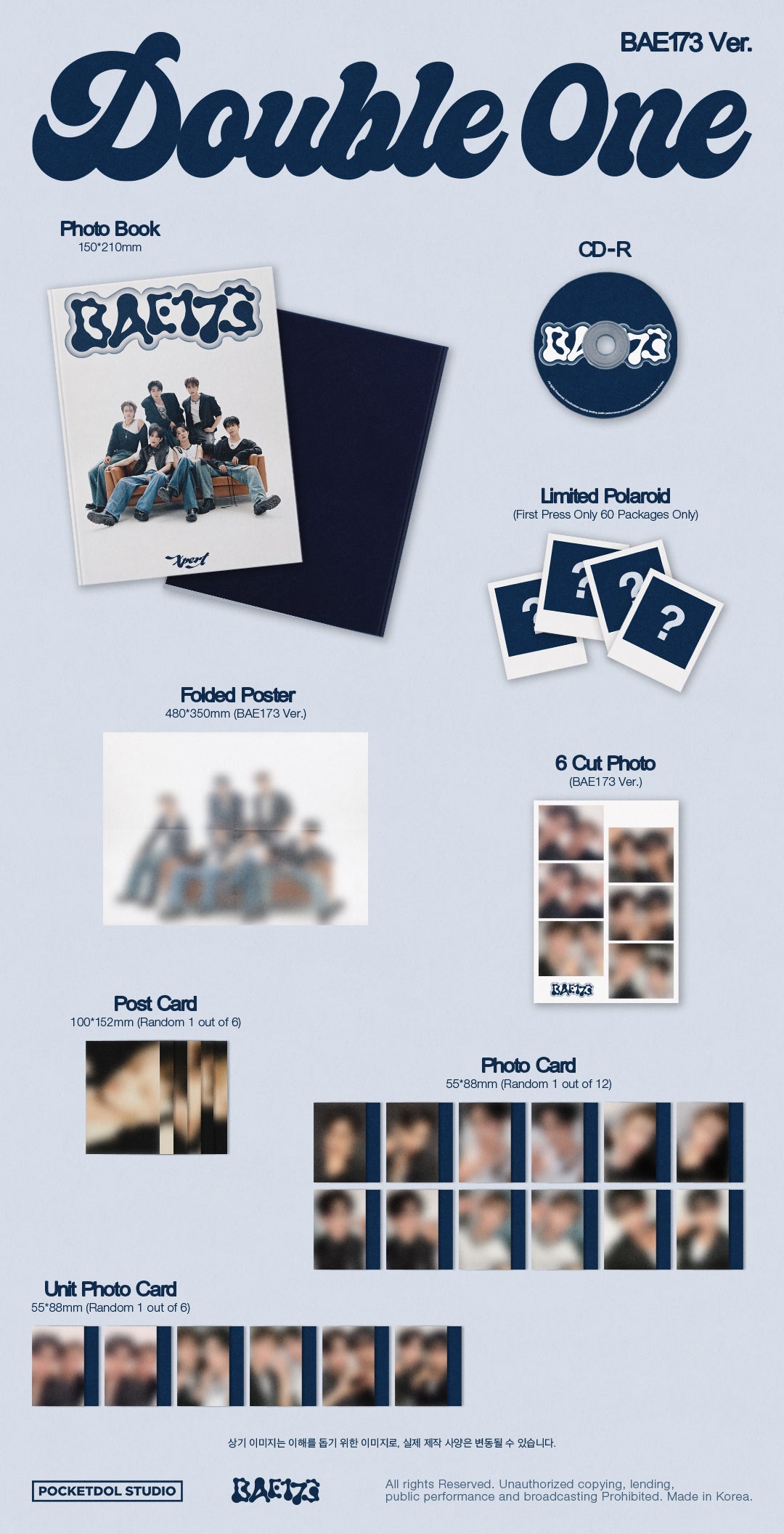 Double One 1st Mini Album [Xpert] (BAE 173 Ver.)