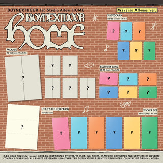 [PRE-ORDER] BOYNEXTDOOR 1st Studio Album [HOME] (Weverse Albums Ver.)