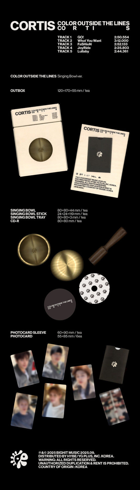 CORTIS 1st EP [COLOR OUTSIDE THE LINES] (Singing Bowl Ver.)