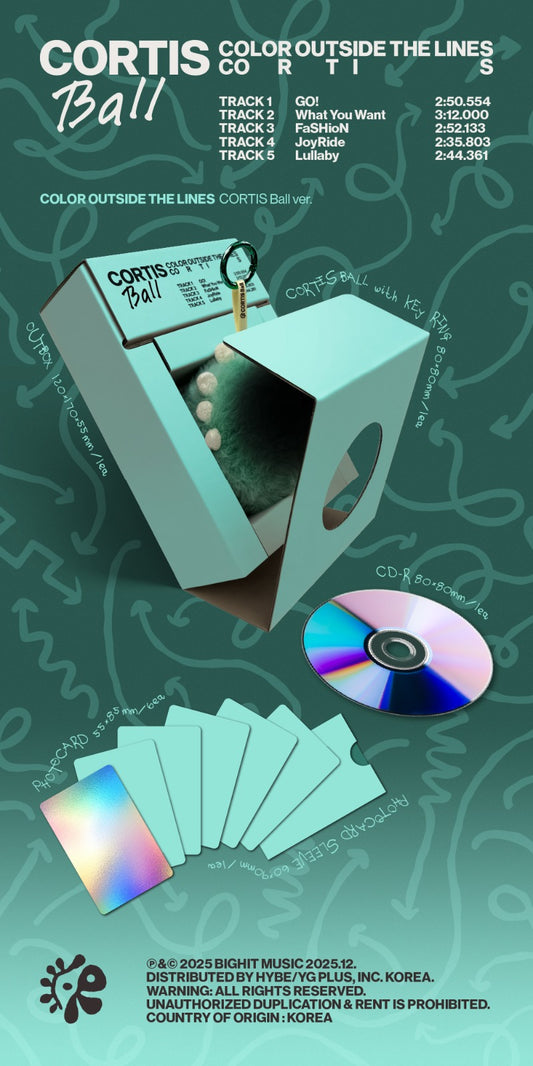 [PRE-ORDER] CORTIS 1st EP [COLOR OUTSIDE THE LINES] (CORTIS BALL Ver.)