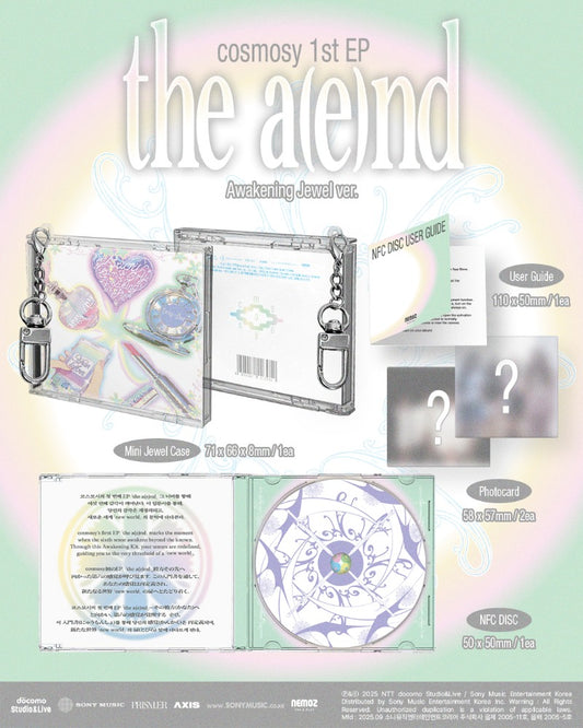 cosmosy 1st EP Album [The a(e)nd] (NFC_Mini Jewel Ver.)