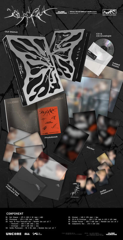 CLOSE YOUR EYES 3rd Mini Album [blackout] (blackout ver.)