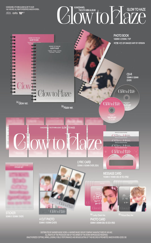 KANG DANIEL 6th Mini Album [Glow to Haze] (Photo Book Ver.)