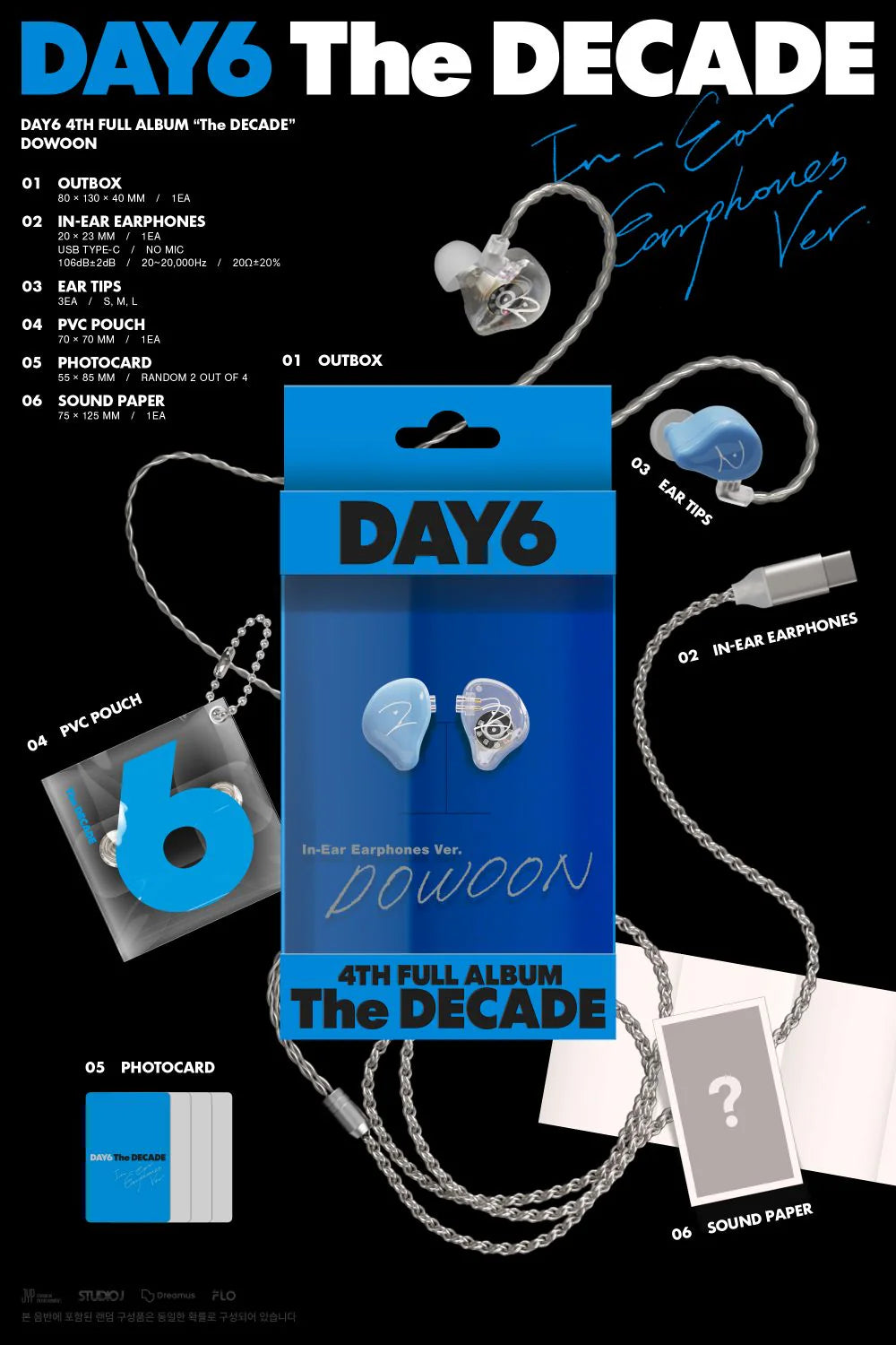 DAY6 4th Album [The DECADE] In-Ear Earphones Ver.